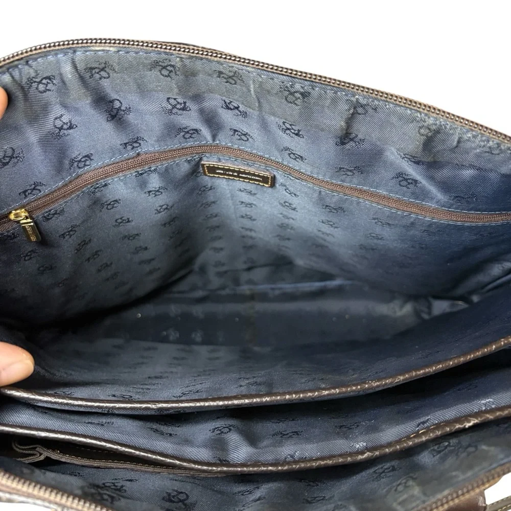 Brooks Brothers Leather Briefcase / Laptop Bag